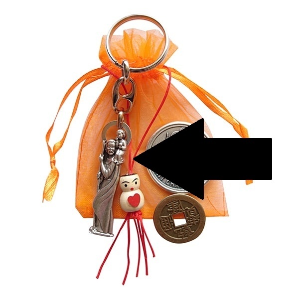 Christoffel sleutelhanger beeldje