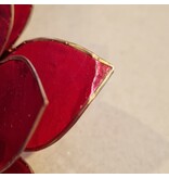 Lotus kaarshouder - rood (gevallen engeltje)