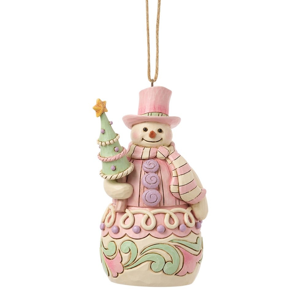 Sweets Snowman with Tree Hanging Ornament - kersthanger