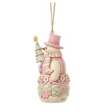 Sweets Snowman with Tree Hanging Ornament - kersthanger