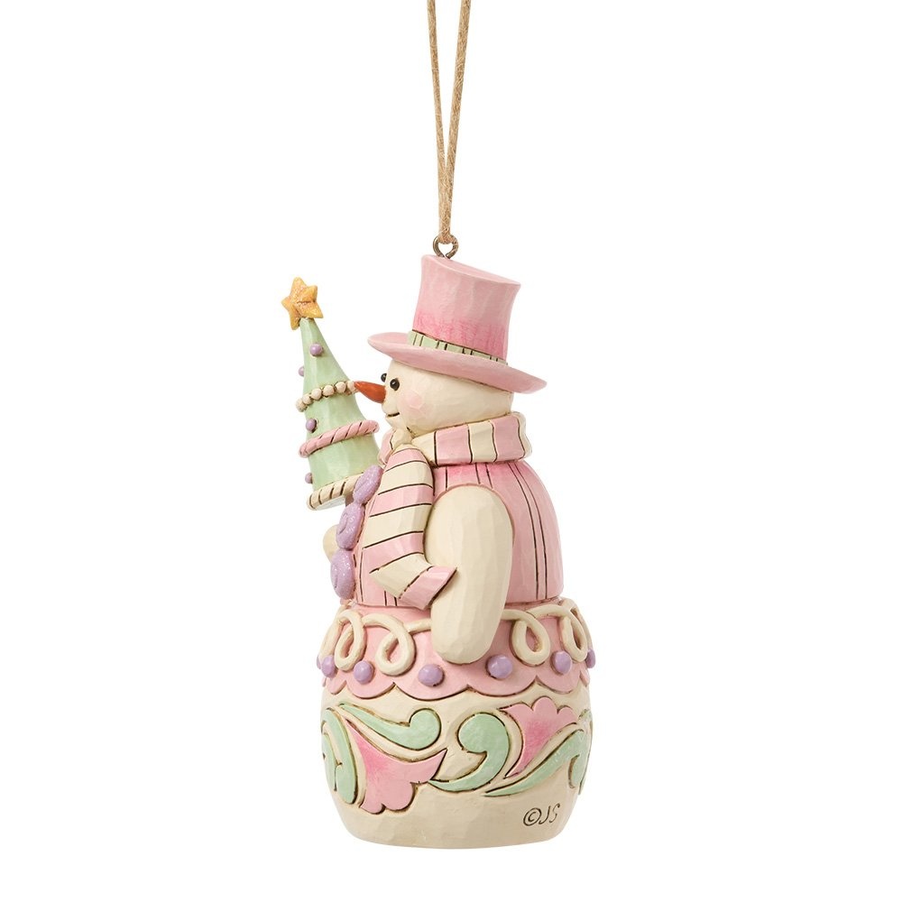 Sweets Snowman with Tree Hanging Ornament - kersthanger