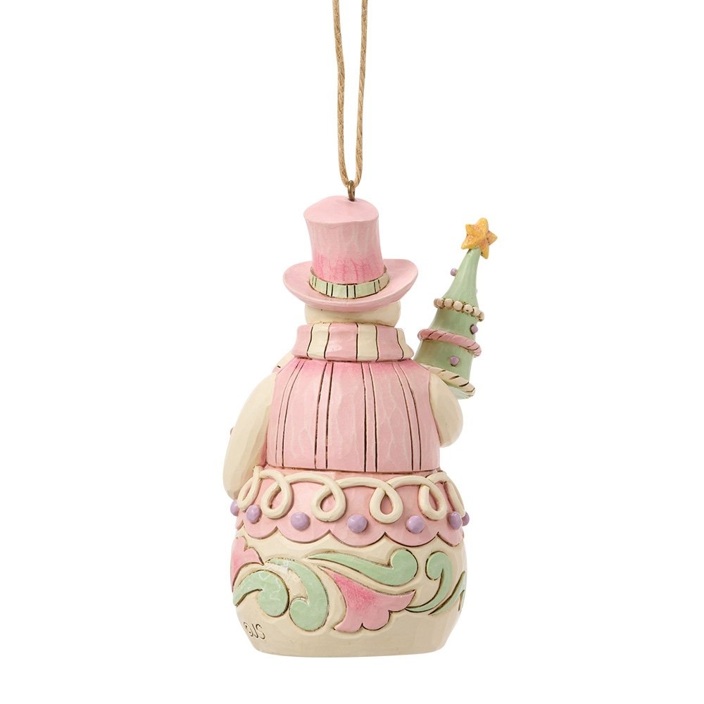 Sweets Snowman with Tree Hanging Ornament - kersthanger