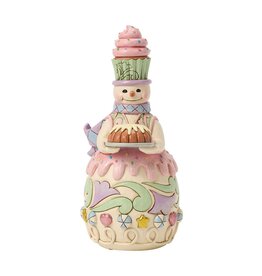Sweets Snowman with Bunt Cake