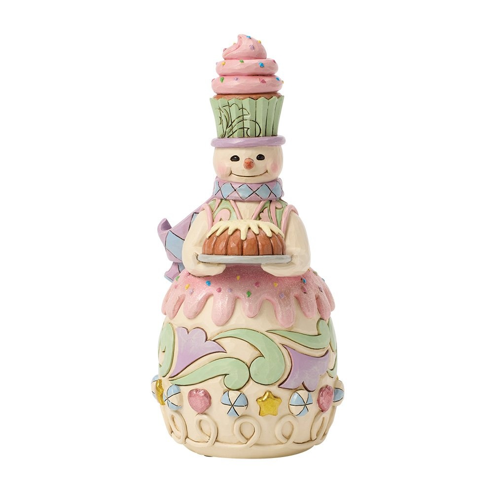 Sweets Snowman with Bunt Cake