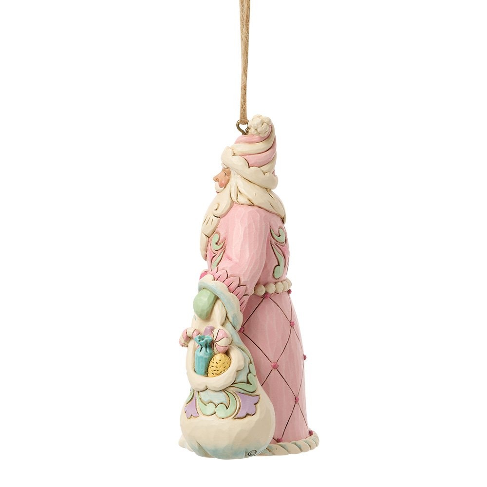 Jim Shore Sweets Santa with a Bag of Candy Hanging Ornament
