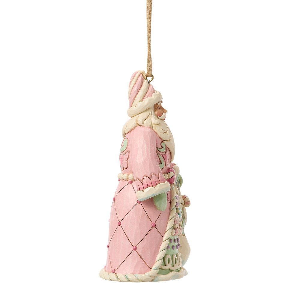 Sweets Santa with a Bag of Candy Hanging Ornament