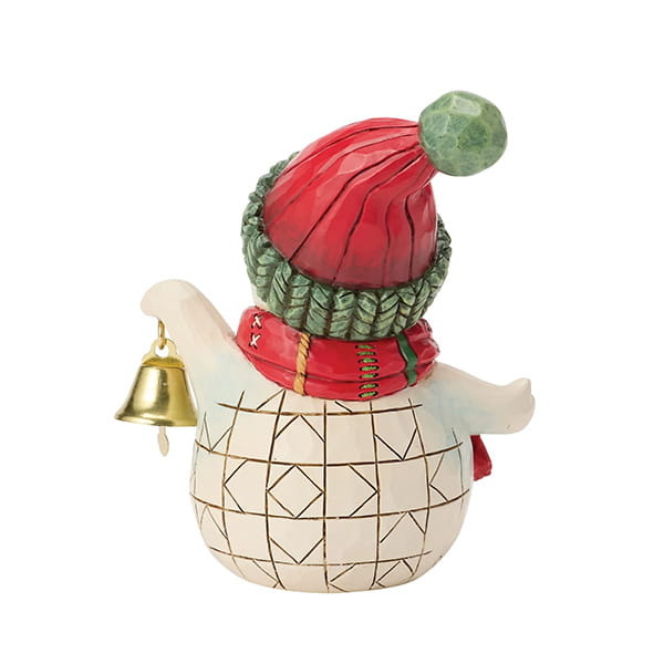 Jim Shore Mini Snowman Holding Bell