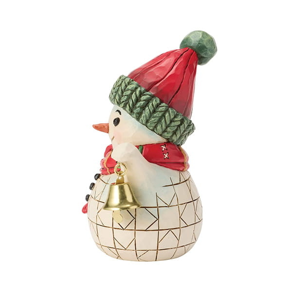 Jim Shore Mini Snowman Holding Bell