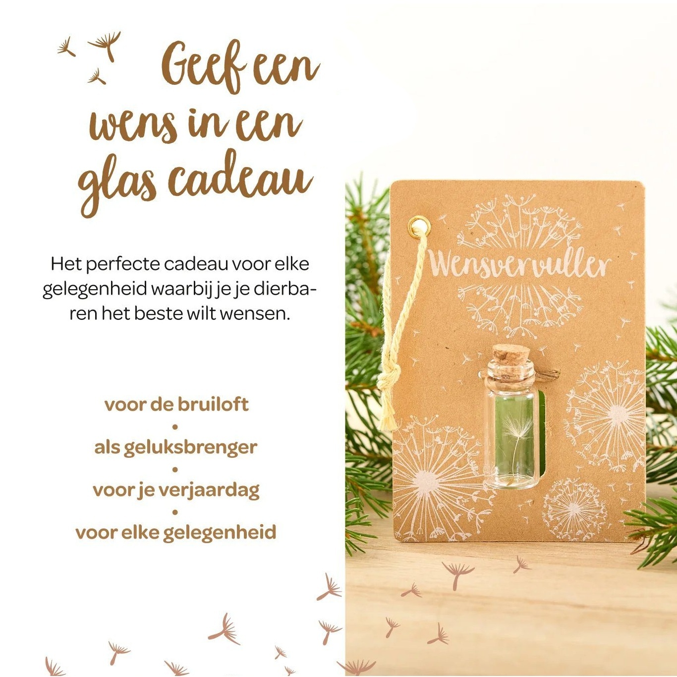 Wensvervuller (paardenbloem parapluutje)