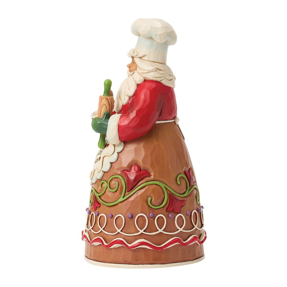 Jim Shore Gingerbread Pastry Chef Santa - Kerstman