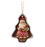 Jim Shore Gingerbread Cookie Cutter Santa Hanging Ornament - kersthanger