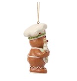 Jim Shore Gingerbread Jolly Character with Cookies Hanging Ornament - kersthanger