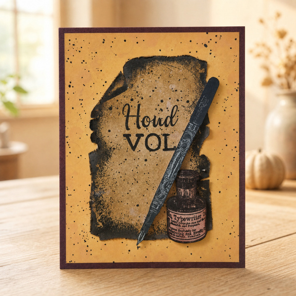 Wenskaart - Houd vol (vintage)