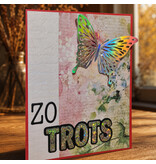 Wenskaart - Zo trots met holo-vlinder