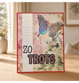 Kaart - Zo trots met holo-vlinder