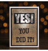 Wenskaart - YES! YOU DID IT!