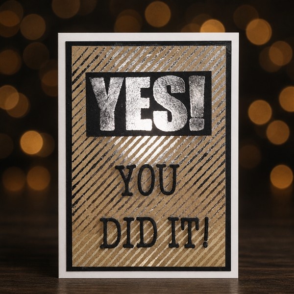 Wenskaart - YES! YOU DID IT!