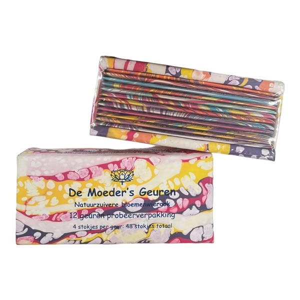 De Moeder's Geuren wierook - assortiment verpakking (12 geuren)