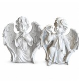 Beeld engel met vogel in de hand (prijs per stuk!)
