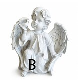 Beeld engel met vogel in de hand (prijs per stuk!)