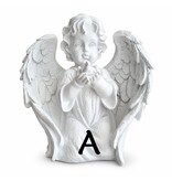 Beeld engel met vogel in de hand (prijs per stuk!)