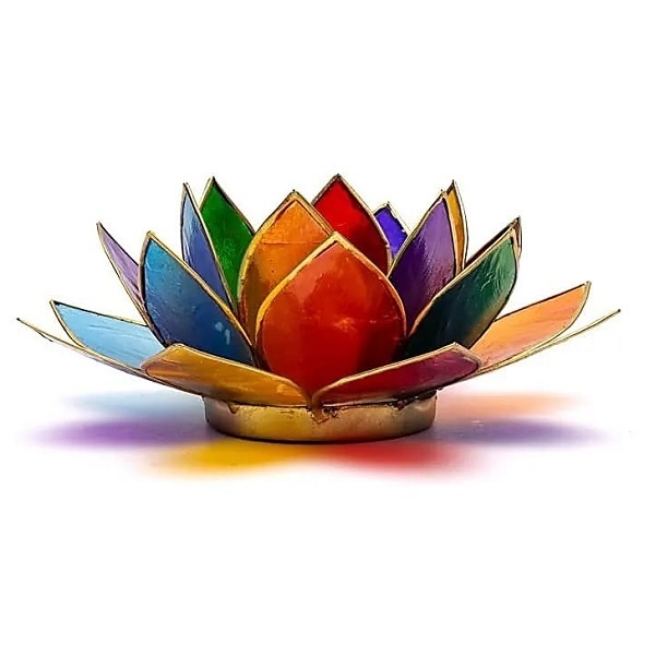 Lotus kaarshouder - chakra (gevallen engeltje)