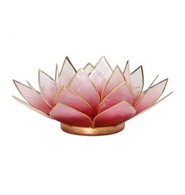 Lotus kaarshouder -  roodroze (gevallen engeltje)