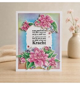 Kaart - Ik ben geschrokken (bloemen)