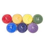 Chakra geurtheelichtjes – set van 7