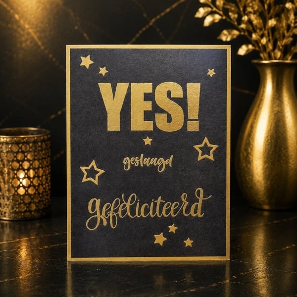Wenskaart - YES! Geslaagd