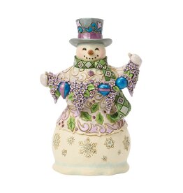 Jim Shore Purple Snowman