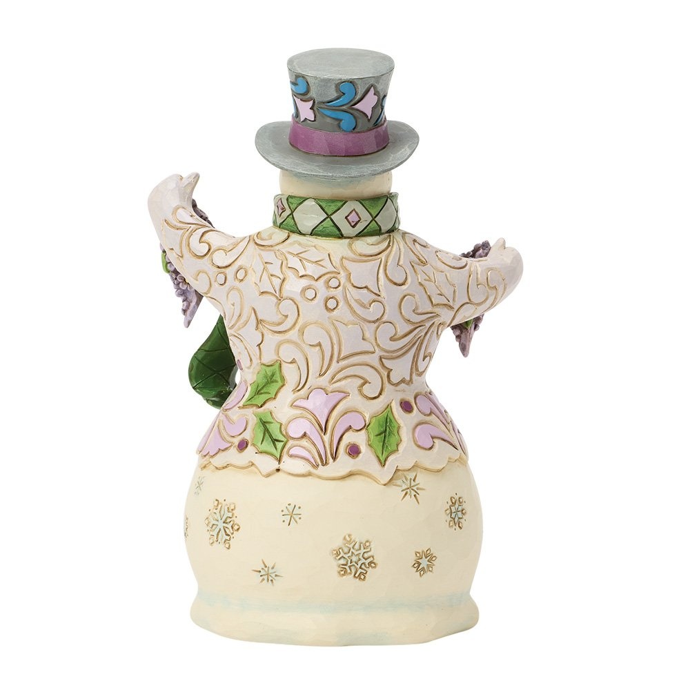 Jim Shore Purple Snowman - Sneeuwman