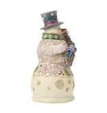 Jim Shore Purple Snowman - Sneeuwman