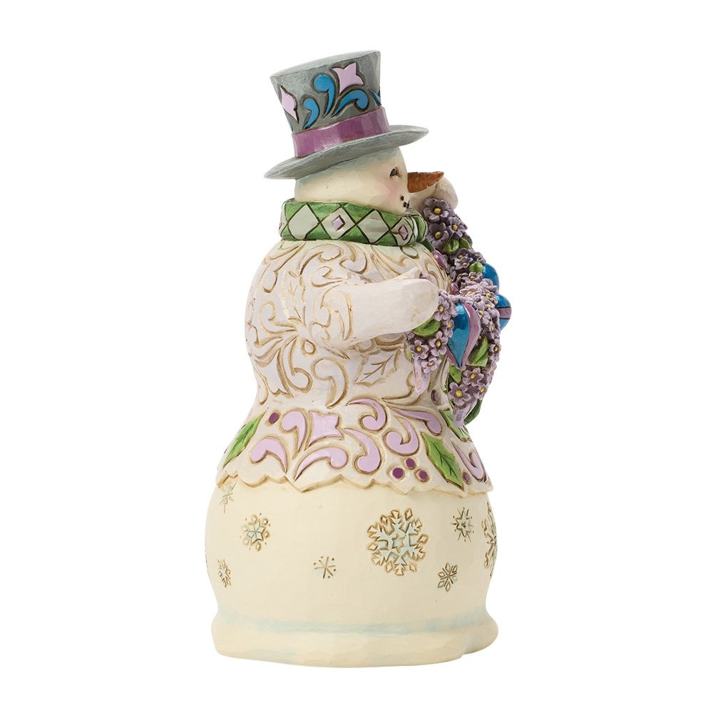 Jim Shore Purple Snowman - Sneeuwman