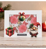 Kerstkaart - kerstgnoom (kerstknuffel)
