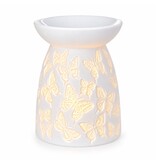 Oliebrander en waxmeltbrander vlinders (keramiek)