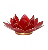 Lotus kaarshouder - rood (gevallen engeltje) - C
