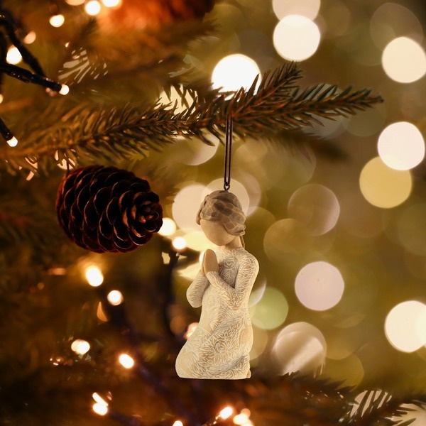 Willow Tree Prayer of Peace ornament - kersthanger