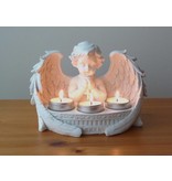 Cherubijn theelichthouder 3-voudig