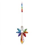 Suncatcher stralende engel van kristal (regenboog)