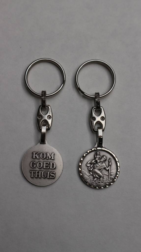 Sleutelhanger Christoffel "Kom goed thuis"