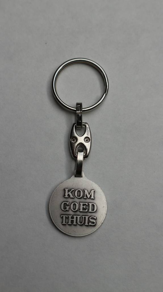 Sleutelhanger Christoffel "Kom goed thuis"