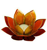 Lotus kaarshouder - geel/oranje/rood (driekleurig)