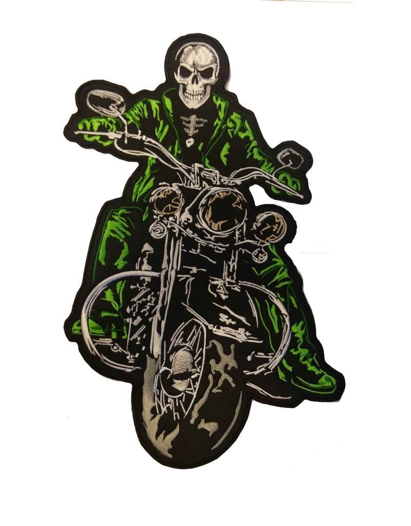 The Biker patch Green