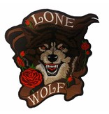 badgeboy Lone wolf with roses