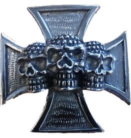 Skull and cross pin