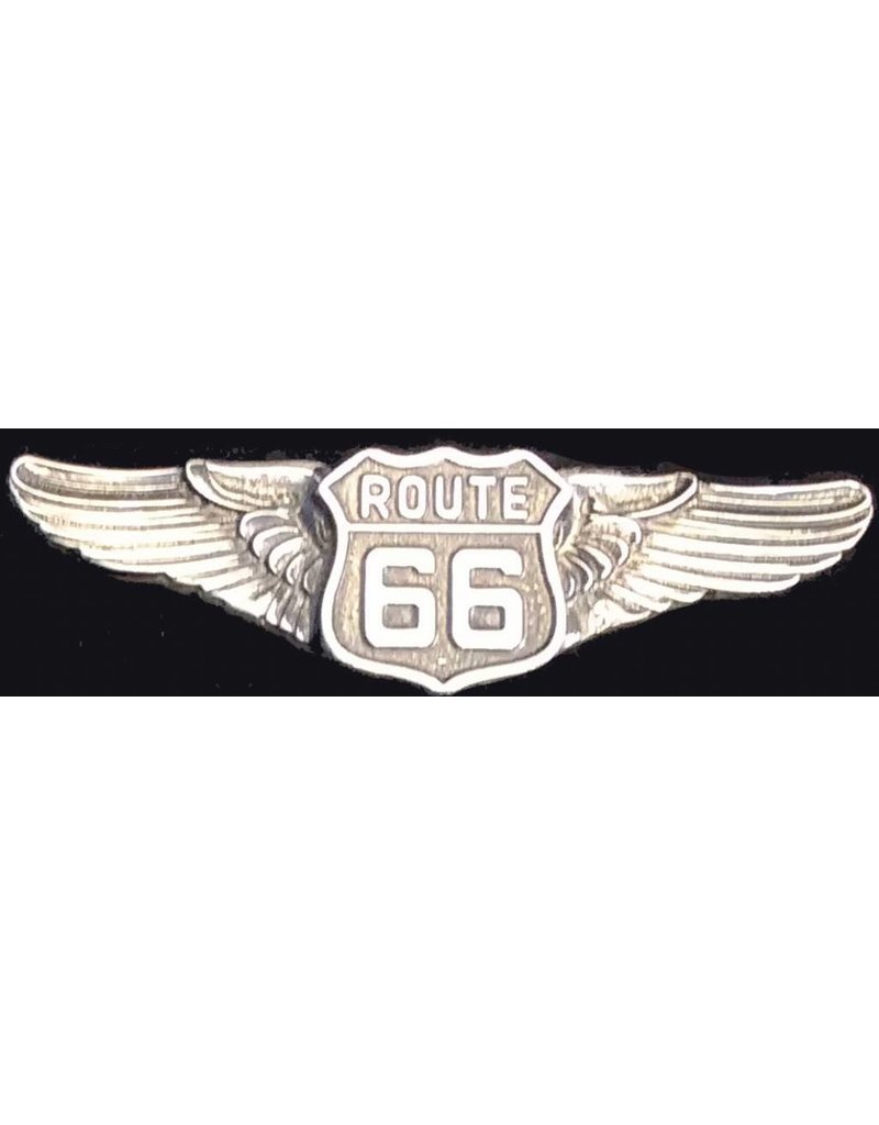 Route 66 pin winged