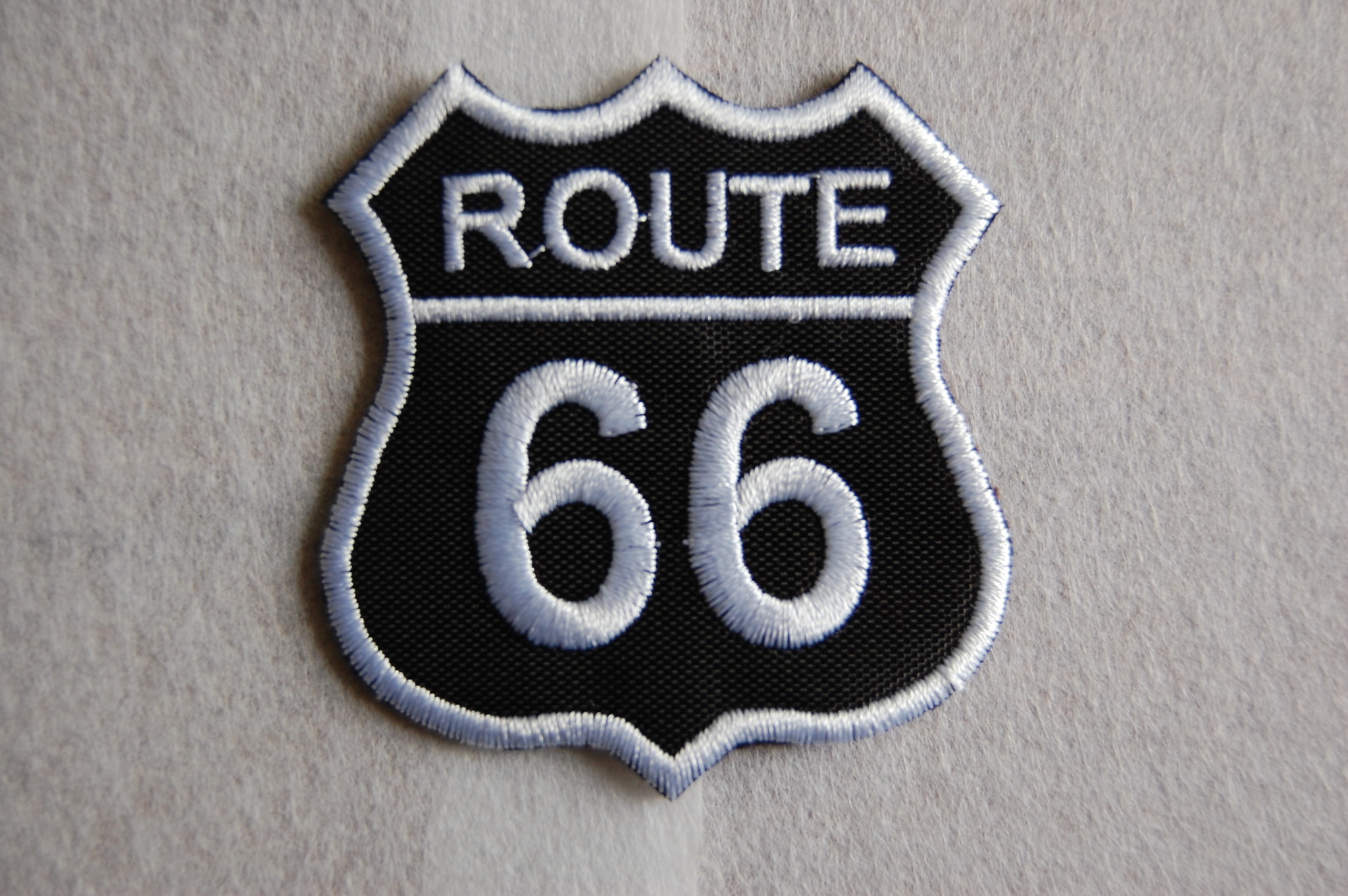 Logo brodé Route 66