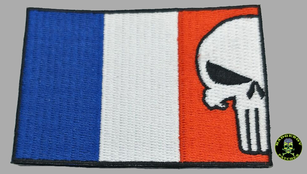 Patch - FRANCE Flag with Totenkopf6