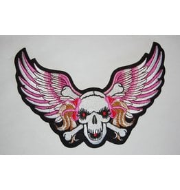 Badgeboy Lady skull and wings